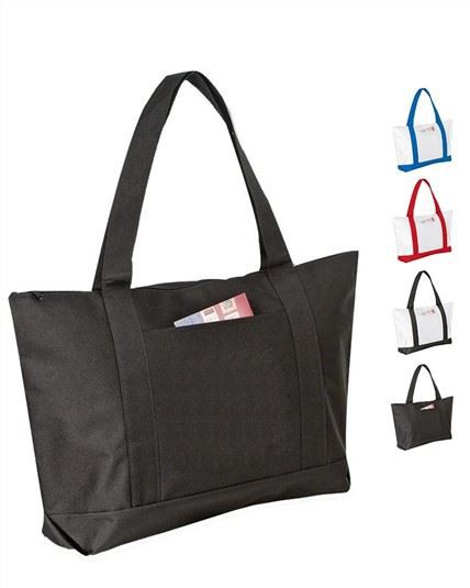 Polyester Puam Tote Hnab Nrog Zipper