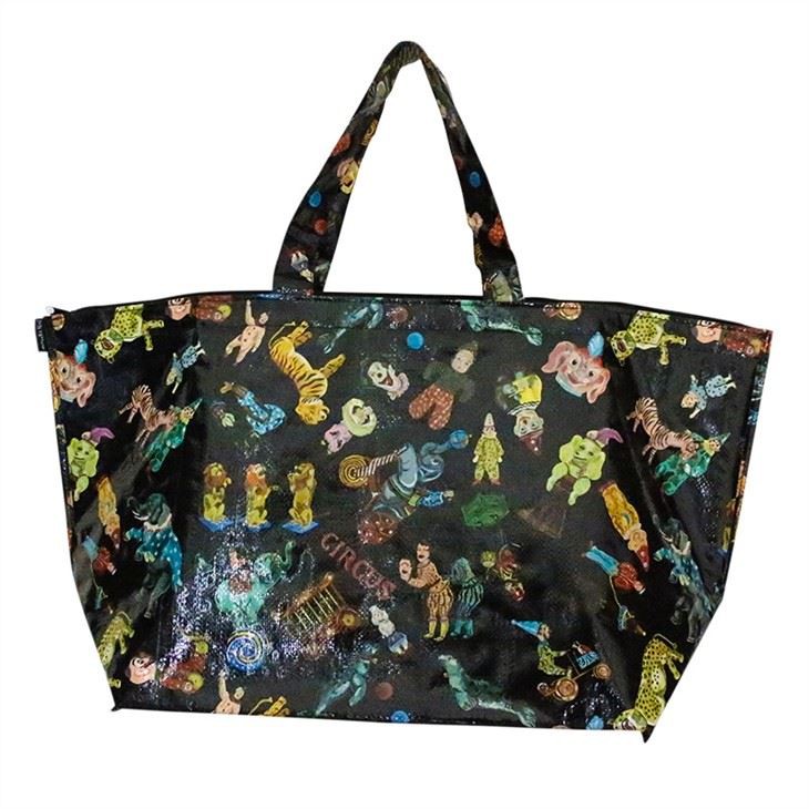 Beautiful Large Pp Woven Boat Zipper Bag